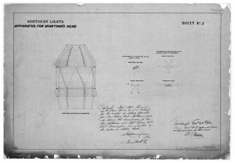 Photographic copy of vertical section with details of light apparatus 
Northern Lights, sheet No.2
