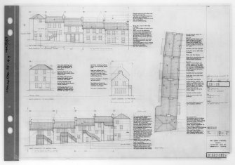 Newhaven Comprehensive Development Area.
Photographic copy of plan and elevations of houses 25-29.