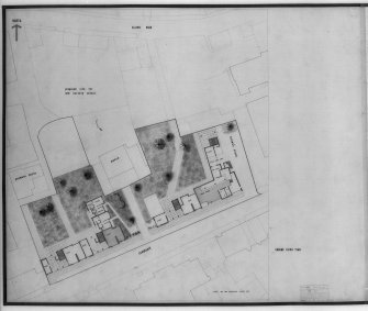 Edinburgh, 65-103 Canongate.
Photographic copy of ground floor plan of development area.