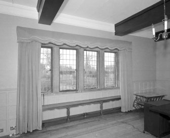 First floor, dining room, window, detail