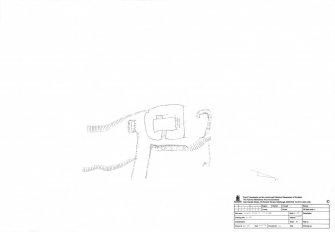 Blackhouse V, Village Bay, St Kilda. Survey plan, 1:100