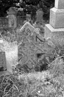 View of face of upper fragment from Cross, EC 6, at Kilfinan Church, Kilfinan.