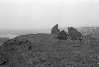 General view of the chambered cairn on Swona.