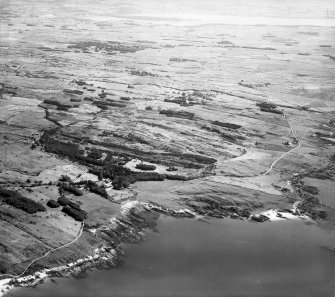 General view, Bar Hill, Borgue, Kirkcudbrightshire, Scotland, 1947. Oblique aerial photograph facing east.