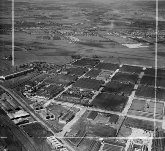 Rolls Royce Ltd., Hillington Industrial Estate, Renfrew, Lanarkshire, Scotland, 1948. Oblique aerial photograph taken facing north-west. 