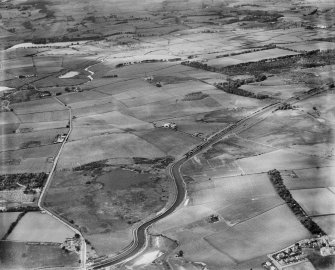 General view, Possil Loch, Lochfauld, Cadder, Lanarkshire, Scotland, 1937. Oblique aerial photograph, taken facing north.