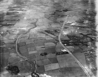 General view, Queenslie, Glasgow, Lanarkshire, Scotland, 1937. Oblique aerial photograph, taken facing east.