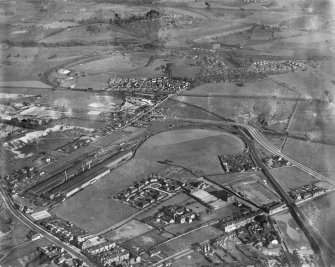 General view, Fullarton, Glasgow, Lanarkshire, Scotland, 1937. Oblique aerial image, taken facing south.