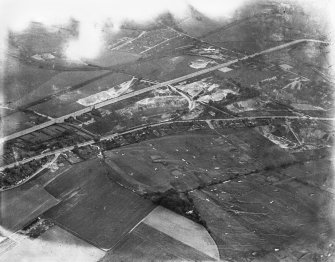 General view, Kenmuir, Old Monkland, Lanarkshire,  Scotland, 1937. Oblique aerial photograph, taken facing south-west.