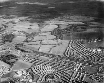 General view, Bankhead, Cathcart, Lanarkshire, Scotland, 1937. Oblique aerial photograph, taken facing south. 