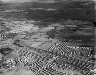 General view, Bankhead, Cathcart, Lanarkshire, Scotland, 1937. Oblique aerial photograph, taken facing south. 