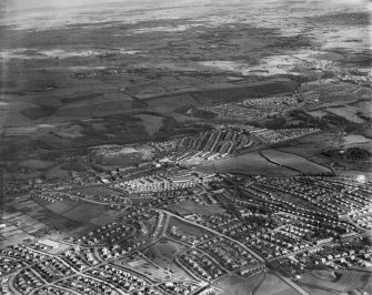 General view, Muirend, Cathcart, Lanarkshire, Scotland, 1937. Oblique aerial photograph, taken facing south-east. 