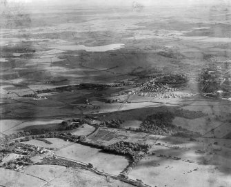General view, Nitshill, Eastwood, Lanarkshire, Scotland, 1937. Oblique aerial photograph, taken facing south. 