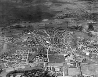 General view, Jordanhill, Renfrew, Lanarkshire, Scotland, 1937. Oblique aerial photograph, taken facing north.