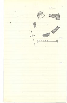 Sketch plan (extract from manuscript)