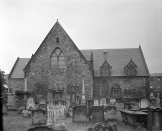 Ayr Old Parish Church. View from East.