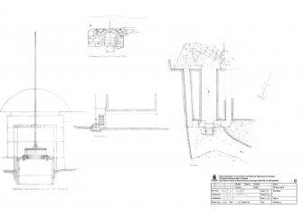 Paxton Glen, Sluice and bridge,  plan and details, sheet 3 of 3