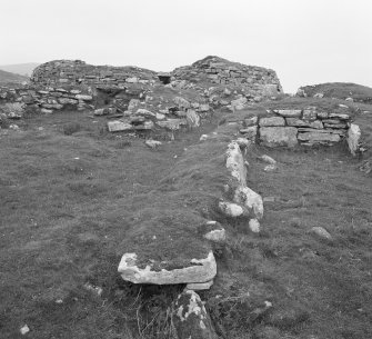 View of Kintradwell broch.