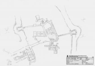 Plan of Fort No.3, magazine and accommodation level including later period engine house with oil tank storage.