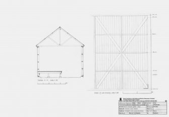 Section and Detail, Brora Station Goods Shed
