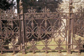 Detail of railings, Kemback Old Parish Churchyard.

