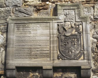 Detail of monument to the Ogilvy Fairlie family, St Andrew's Cathedral graveyard.