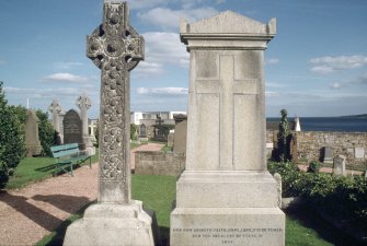 General view with  memorial crosses, St Andrew's Cathedral  Eastern cemetery.