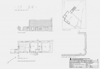 Newlands, Park Cottage: Ground plan, South East elevation, Site plan and details
