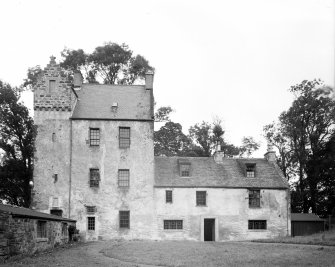 Kinnairdy Castle. General view from South.