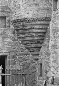 Fordyce Castle. Detail under stair turret.