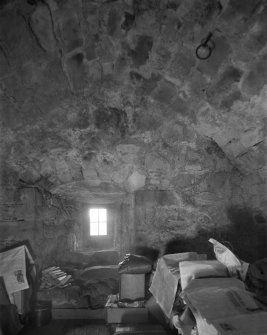 Kilravock Castle. Vault under roof - room in tower.