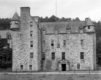 Castle Menzies.
View of old portion from South East.