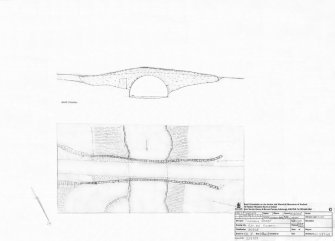 Dalchully Bridge, RCAHMS measured drawn survey.