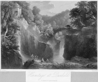 View of The Hermitage at Dunkeld.

