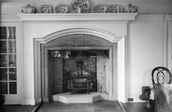 Gardyne Castle. Interior.
Detail of fireplace in drawing room.