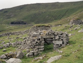 St Kilda, Village Bay. Bull House, view from east.