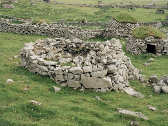 St Kilda, Village Bay. Bull House, view from north.