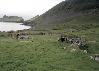 St Kilda, Village Bay. Cleit 70 and souterrain from north east