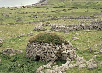 St Kilda, Village Bay. Cleit 137, view from north.