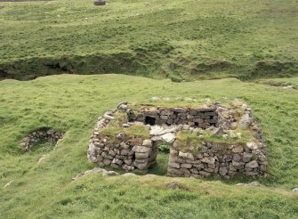 St Kilda, Village Bay. Blackhouse V, view from east.