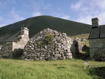 St Kilda, Village Bay. Blackhouses E, view from S.