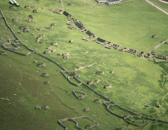 St Kilda, Village Bay. General view of the area of the crofts behind Houses 1-8.