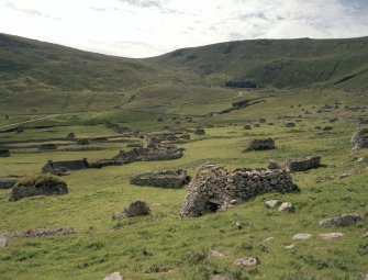 St Kilda, Village Bay. General view looking west with cleit 32 in the foreground.