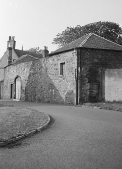 View from S of stables adjoining SW end of Harlawhill House, Prestonpans.