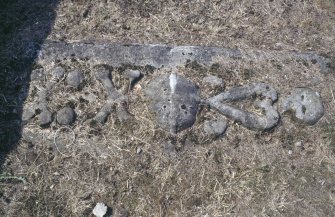 Detail of tablestone, New Kilpatrick Parish Church Burial Ground, Bearsden.