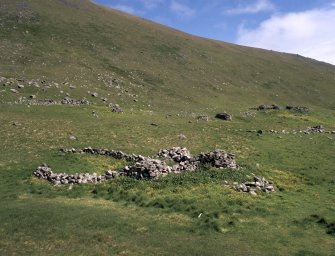 St Kilda, Gleann Mor. General view of the east area with Structure J in the foreground.
