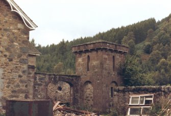 General view of the square tower at Rohallion with the allegation verso of its being a doocot.