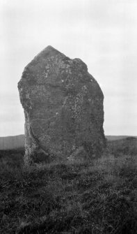 Standing stone, Clach Bharnach Bhraodag, Beinn a' Charra.