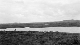 Pobull Fhinn, stone circle. General view facing south east.