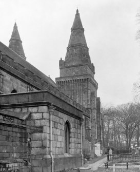 Aberdeen, Chanonry, St Machar's Cathedral.
General view of North-West tower from North-East.